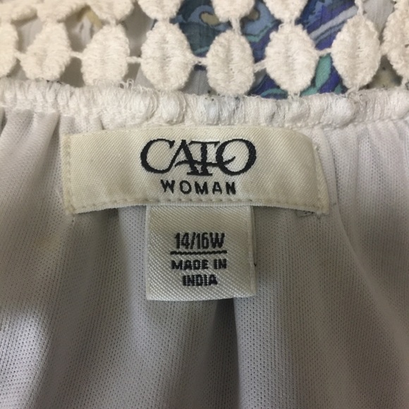 Cato Women Bohemian Style Tunic Size 14/16W - Picture 7 of 8